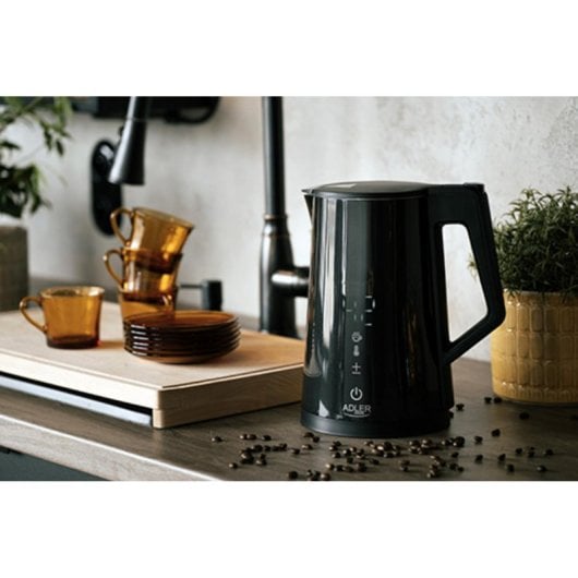 Bollitore Adler AD 1345 1,7 L 1850W Nero Touch LED Mantenimento Caldo