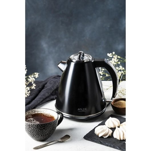 Bollitore Adler AD 1343 1,5 L 1850 W Acciaio Inox Nero Indicatore Acqua