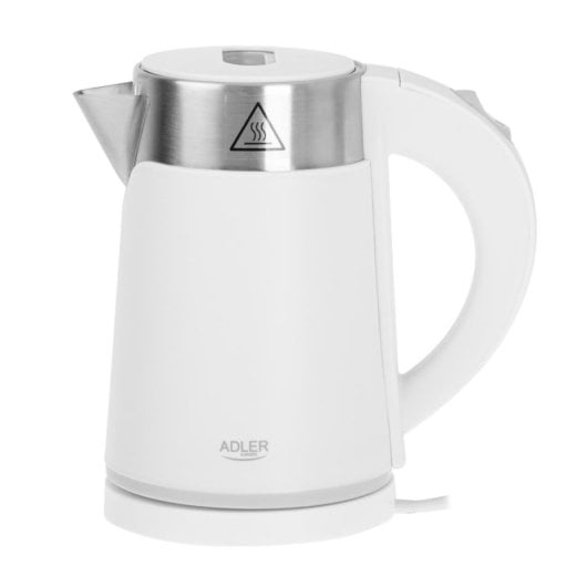 Bollitore Adler AD 1372W 0,6L 800W senza fili acciaio bianco