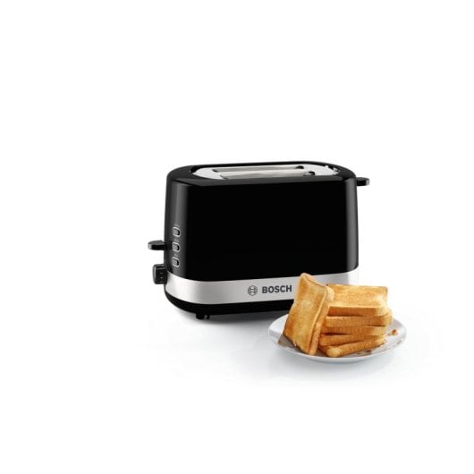 Torradeira Bosch TAT6A513 2 fatias Preto Inox 800W bandeja migalhas