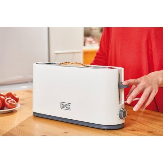 Torradeira Black & Decker BXTO1001E 1 Fenda 1000W Plástico Branco Funções Avançadas
