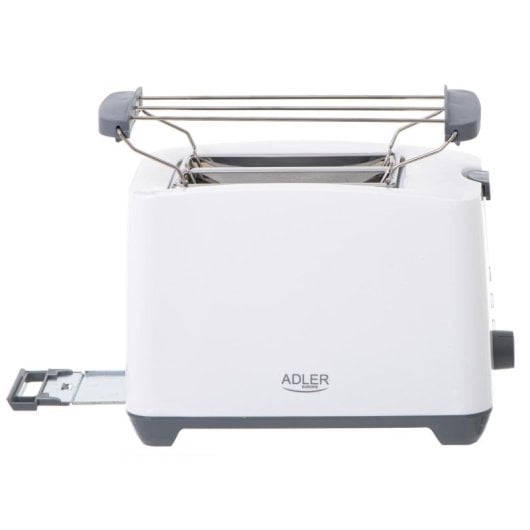 Tostapane Adler AD 3216 2 Fette 1000W Grigio Bianco Funzione Riscaldamento