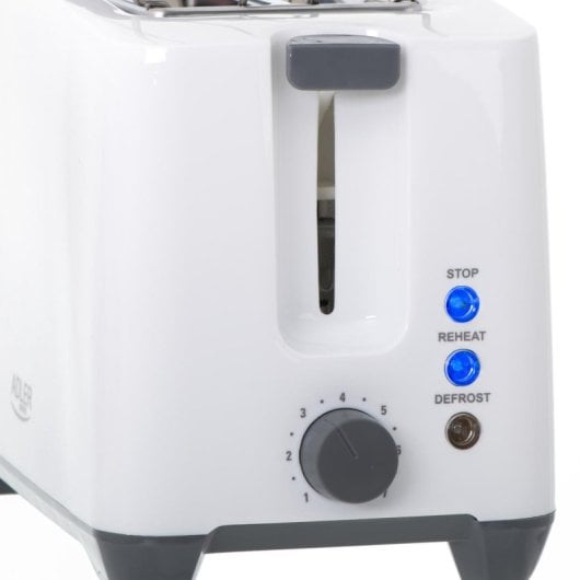 Tostapane Adler AD 3216 2 Fette 1000W Grigio Bianco Funzione Riscaldamento