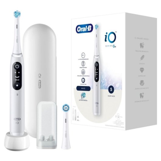 Escova de Dentes Elétrica Oral-B 445234 vibratória 5 modos sensor de pressão branco