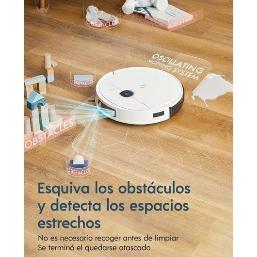Robot Aspirador y Fregasuelos Yeedi Vac 2 Pro Navegación 3D 3.000 Pa Altura Baja Control Voz