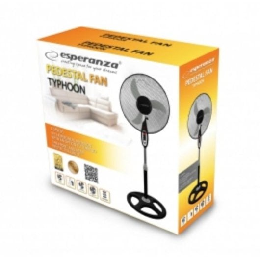Esperanza EHF002KE Ventilateur avec pales sur pied 40 cm Noir