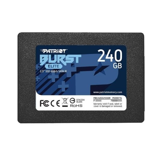 Disco Duro Patriot Burst Elite 240GB SSD 2.5" 450MB/s SATA III