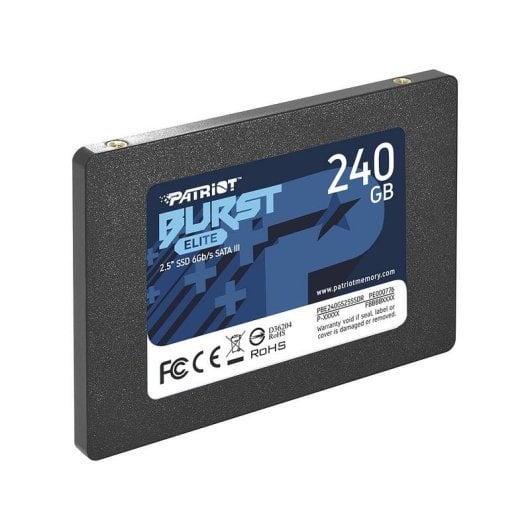Disco Duro Patriot Burst Elite 240GB SSD 2.5" 450MB/s SATA III