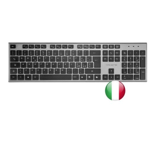 Tacens Zenith Wireless Combo 3in1 Duallink 2.4ghz Italiano Membrana Mouse Tastiera Ottica Nero