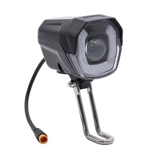Faro Led Con Claxon Negro 12-72v Con Conector Waterproof