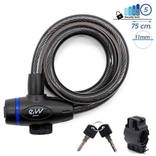 Candado De Llave Ewlk026 Negro