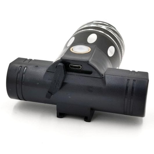 Faro Led Recargable Con Soporte Para Manillar