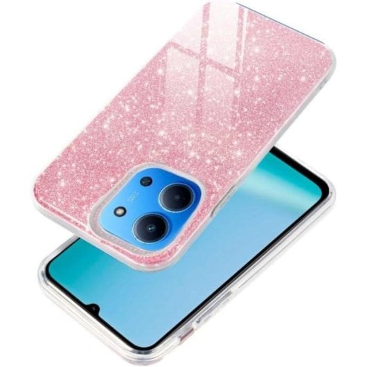 Funda para móvil Cool Glitter Silicona Rosa Flexible Protegida para Xiaomi Redmi 15C, 15C 5G y Poco C85