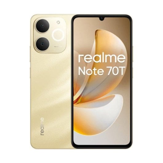 Realme Note 70T 4GB 64GB 6.74" LCD 90Hz 4G Dual SIM 6000mAh Carga Rápida Android 15 Dorado