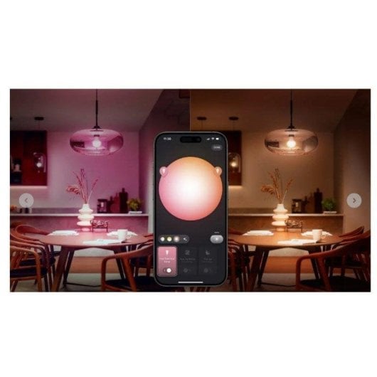 Hue Essentials Pack 3un Lâmpada Led Inteligente E27 8W 806 lúmens RGB Compatível com Alexa