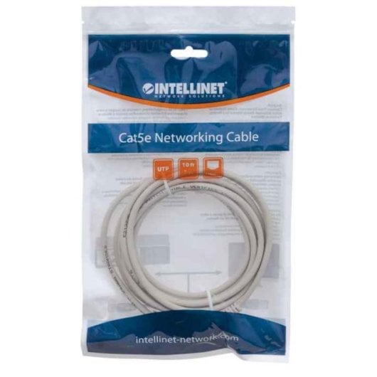 Intellinet Cable de red Cat5e UTP 3 m RJ-45 Gris