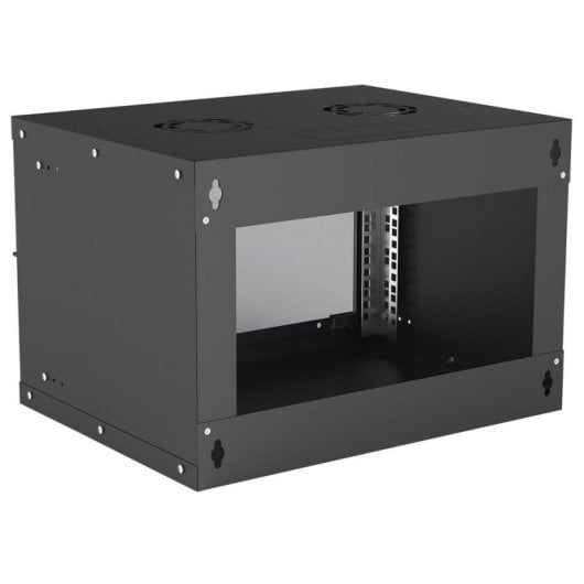 Intellinet 714143 Bastidor de pared 6U 19" Acero galvanizado Negro IP20