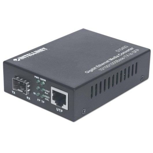 Tarjeta de Red Intellinet 510493 SFP RJ-45 1000 Mbit/s Full Dúplex Metal