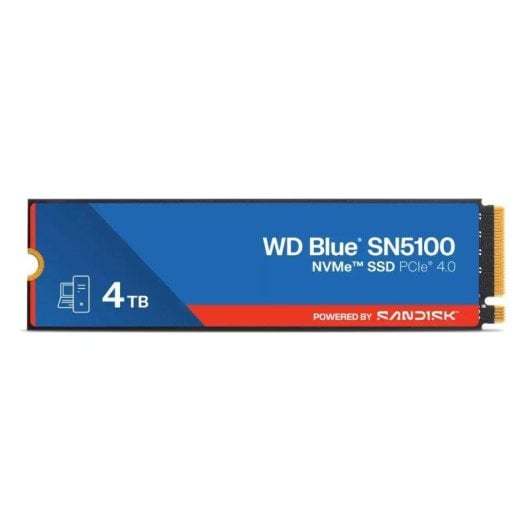 Disco Duro Sandisk WD Blue SN5100 4TB SSD M.2 6900MB/s NVMe PCIe 4.0 Encriptado