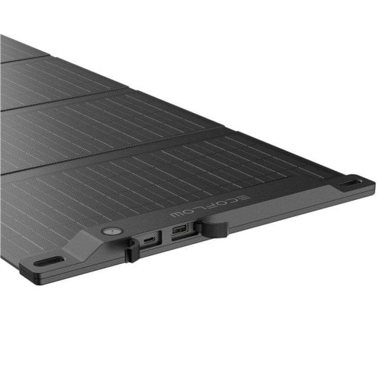 Panel Solar EcoFlow 28W 2 portas USB-C/A Plegável Portátil Resistente IP68