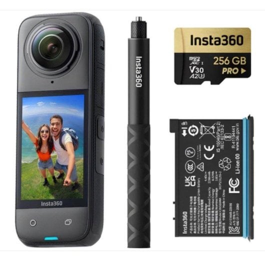 Câmara Digital Compacta Insta360 X4 72 MP Sensor CMOS 8K WiFi À Prova de Água