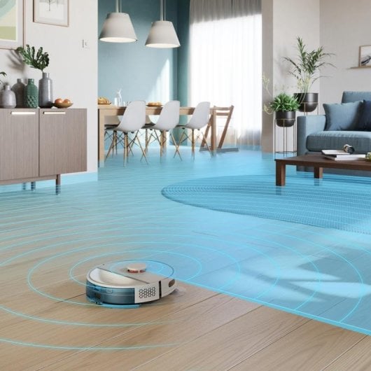 Saugroboter mit Wischfunktion Philips HomeRun Aqua XU3110/02 Mit Absaugstation Navigationsklasse LiDAR 4.000 Pa Allergikerfreundlich