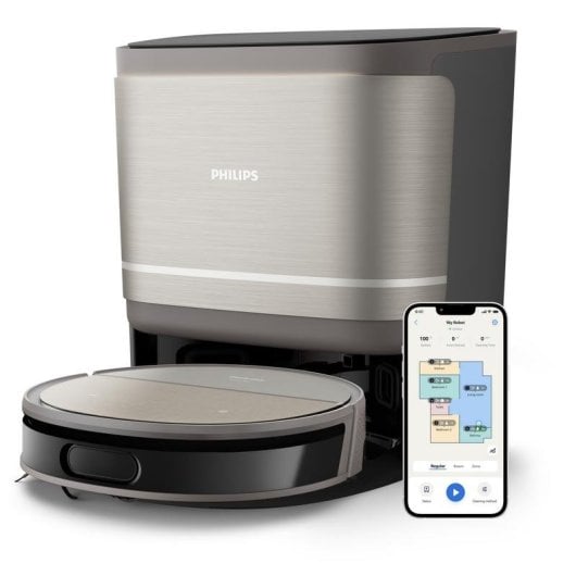 Aspirateurs Robots et Laveur Philips HomeRun série 9000 avec station de vidage automatique Navigation LiDAR 8.000 Pa
