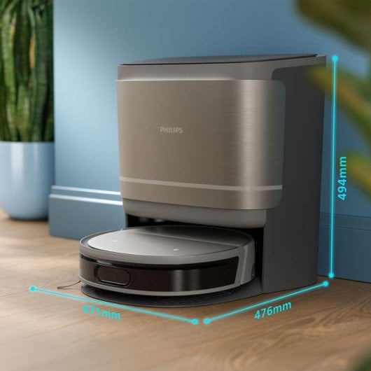 Aspirateurs Robots et Laveur Philips HomeRun série 9000 avec station de vidage automatique Navigation LiDAR 8.000 Pa