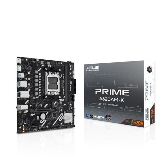 Schede Madri ASUS PRIME A620AM-K AMD A620A Socket AM5 DDR5 Micro ATX No WiFi RGB