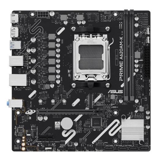 Schede Madri ASUS PRIME A620AM-K AMD A620A Socket AM5 DDR5 Micro ATX No WiFi RGB