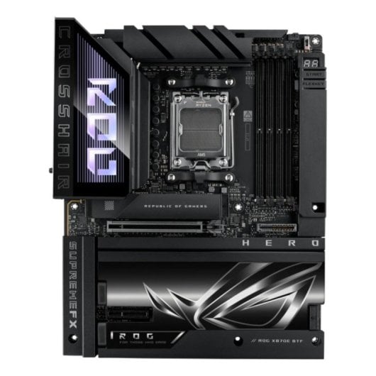 Carte mère ASUS ROG CROSSHAIR X870E HERO BTF X870E AM5 DDR5 ATX WiFi 7 PCIe 5.0 USB4 5GbE RGB