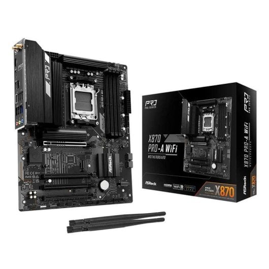 Carte mère ASRock X870 Pro-A WiFi X870 AM5 DDR5 ATX WiFi 7 PCIe 5.0 USB4 2.5GbE