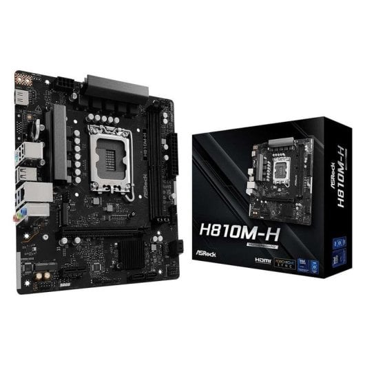 Placa Base ASRock H810M-H Intel H810 LGA1851 DDR5 Micro-ATX PCIe 4.0 M.2