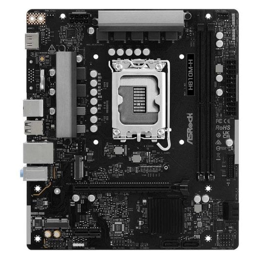 Placa Base ASRock H810M-H Intel H810 LGA1851 DDR5 Micro-ATX PCIe 4.0 M.2