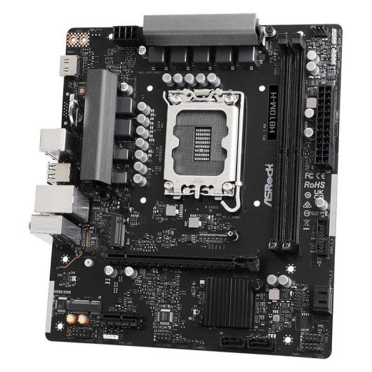 Placa Base ASRock H810M-H Intel H810 LGA1851 DDR5 Micro-ATX PCIe 4.0 M.2