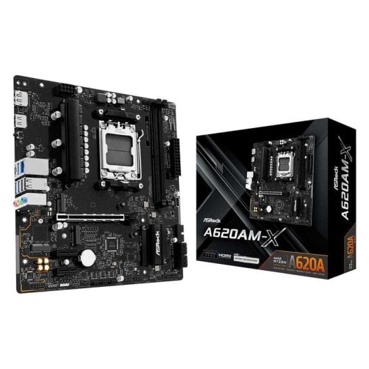 Schede Madri ASRock A620AM-X A620 AM5 DDR5 Micro-ATX 2.5GbE M.2 USB 3.0