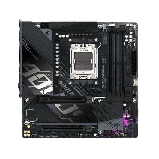 Carte mère Gigabyte X870M AORUS ELITE AMD X870 Socket AM5 DDR5 Micro ATX WiFi 7 USB4 PCIe 5.0 RGB