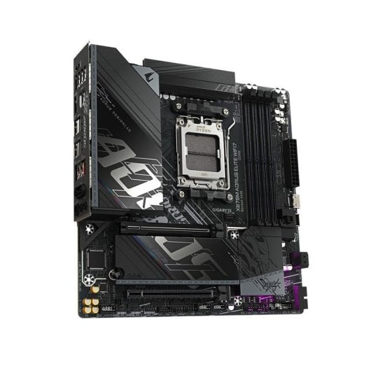 Carte mère Gigabyte X870M AORUS ELITE AMD X870 Socket AM5 DDR5 Micro ATX WiFi 7 USB4 PCIe 5.0 RGB