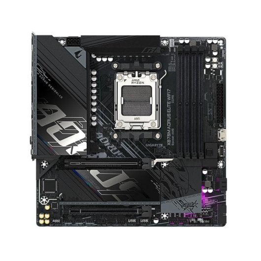 Carte mère Gigabyte X870M AORUS ELITE AMD X870 Socket AM5 DDR5 Micro ATX WiFi 7 USB4 PCIe 5.0 RGB