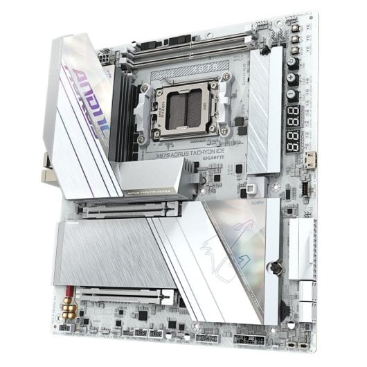 Carte mère Gigabyte X870 AORUS TACHYON ICE X870 AM5 DDR5 E-ATX WiFi 7 PCIe 5.0 USB4 5GbE RAID