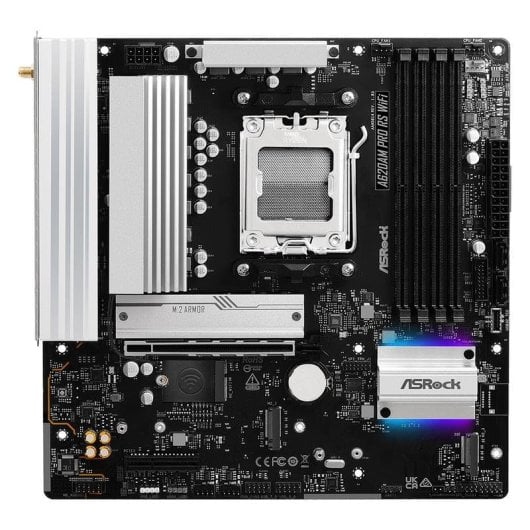 Motherboard ASRock A620AM PRO RS WIFI A620 AM5 DDR5 Micro-ATX WiFi 6E 2.5GbE M.2 RAID
