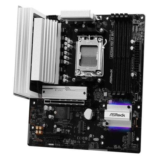 Motherboard ASRock A620AM PRO RS WIFI A620 AM5 DDR5 Micro-ATX WiFi 6E 2.5GbE M.2 RAID