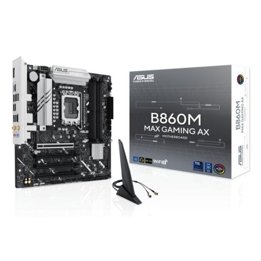 Schede Madri ASUS B860M MAX GAMING AX Intel B860 LGA1851 DDR5 Micro ATX WiFi 6 2.5GbE PCIe 5.0 M.2 RAID