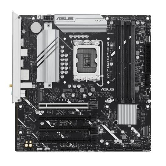 Schede Madri ASUS B860M MAX GAMING AX Intel B860 LGA1851 DDR5 Micro ATX WiFi 6 2.5GbE PCIe 5.0 M.2 RAID
