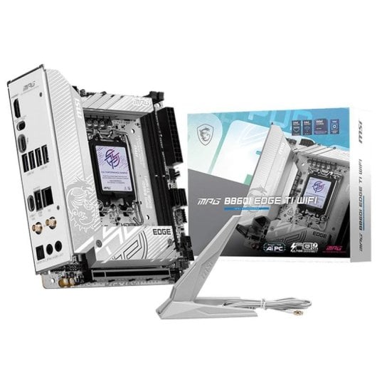 Carte mère MSI MPG B860I EDGE TI WIFI Intel B860 LGA1851 DDR5 Mini ITX Wi-Fi 7 Thunderbolt 4 PCIe 5.0