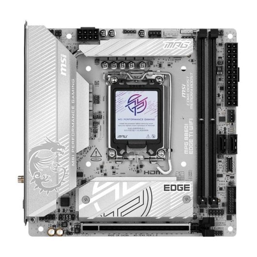 Carte mère MSI MPG B860I EDGE TI WIFI Intel B860 LGA1851 DDR5 Mini ITX Wi-Fi 7 Thunderbolt 4 PCIe 5.0