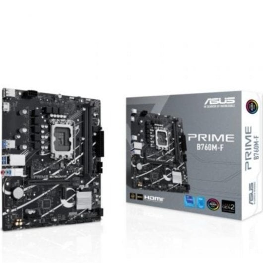 Schede Madri Asus PRIME B760M-F B760 LGA 1700 DDR5 Micro-ATX RGB M.2 Aura Sync