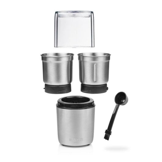 Princess 221040 Multipicadora y Molinillo 2 en 1 200W Acero Inoxidable Negra