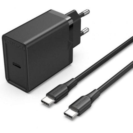 Carregador de Parede Vention FAHBF-EU 25W 1x USB-C + 2x Cabo USB-C 1,5 m