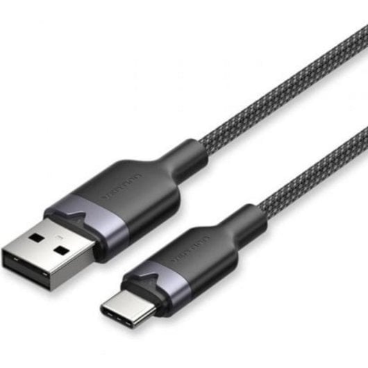 Cable USB 2.0 Tipo-C a USB-A Vention CTNBF 1m 60W 480Mbps Negro